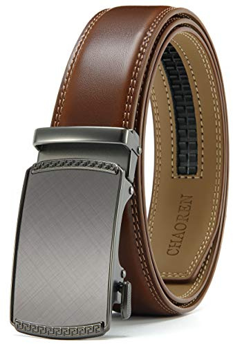 CHAOREN Cinturones Hombre, Cinturón Hombre Cuero Agujeros Ancho 35mm, Encaja en Cualquier Lugar