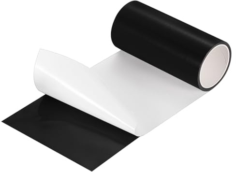 QUARKZMAN Kit di Riparazione per Toppe Gonfiabili 1,5 m x 10 cm, Nastri Adesivi Toppe TPU Toppa per Materassi Aria Piscina Castello Gonfiabile, Nero
