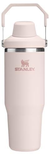 STANLEY IceFlow 2.0 Fast Flow Tumbler with Handle 30 oz | Twist On Angled Spout Lid | Leakproof Water Bottle | Insulated Stainless Steel | BPA-Free | Rose Quartz
