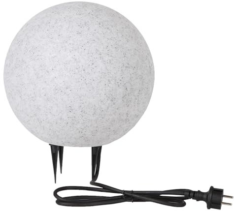 Lampada a sfera per esterni, effetto granito, Ø 28 cm, E27 con cavo da 1,5 m