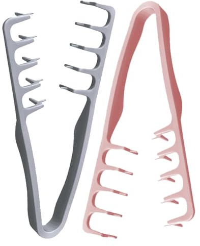 Lot De 2 Peignes À Texture Capillaire Pour Hommes Et Femmes | Brosse Volumisante | Peigne À Dents Larges Pour Cheveux Bouclés | Outil Volumateur De Racines Couvrant Les Coutures De La Frange