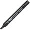 SMCO 10 x Black Chisel Tip WB PERMANENT MARKER Pens Waterproof