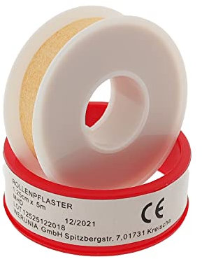 10x Rollenpflaster Heftpflaster Fixierpflaster 1,25 cm x 5 m