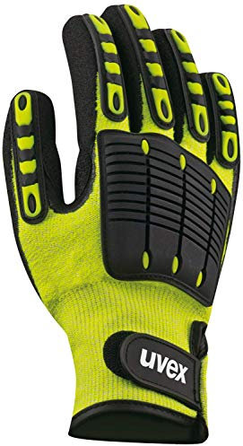 Uvex Synexo Impact 1 Schnittschutzhandschuhe - Gelb-Schwarz - Gr 10 (XL)