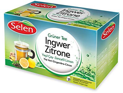 Selen Grüner Tee Ingwer-Zitrone 20 Teebeutel