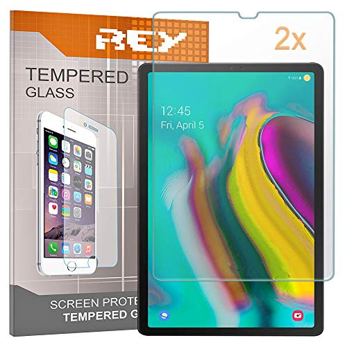 REY Pellicola salvaschermo per Samsung Galaxy Tab S5E - Galaxy Tab S6 10.5, Pellicole salvaschermo Vetro Temperato 9H+, di qualità Premium Tablet (Pack 2X)