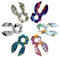 6 Pcs Hair Scarf Scrunchie, Bow Scrunchies for Hair, Hair Scrunchies with Bow, Evening on the Beach with Palm Trees Scrunchie Hair Scarf Ponytail Holder for Women