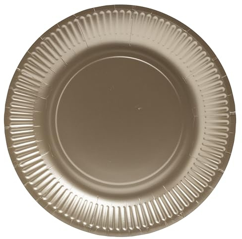 Pro Nappe - Réf. 79310i - 10 Assiettes - diamètre 23 cm - carton - or