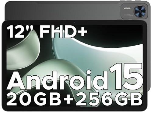 DOOGEE T36 2025 Neueste Android 15 Tablet 12 Zoll FHD+ Display 32GB RAM +256GB ROM/2TB TF 8800mAh Gaming Tablet Android Octa-Core 13MP+8MP Octa-Core, WidevineL1/ Dual 4G LTE + 5G WiFi/Face ID/OTG