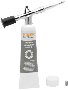 Sägenspezi Fettpresse für Schraubtube inkl. 100g Tube Universal Langzeitfett