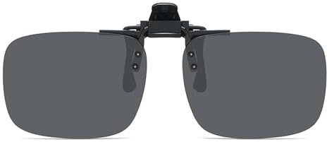 AMSNINK 2 Stück Clip On Sonnenbrille Polarisiert, Uv400 Sonnenbrille Über Normale Brille, Sonnenbrillen Aufsatz Brille, Sonnenbrille Zum Aufstecken, Sonnenbrillen Clip Für Brille, Für Brillenträger