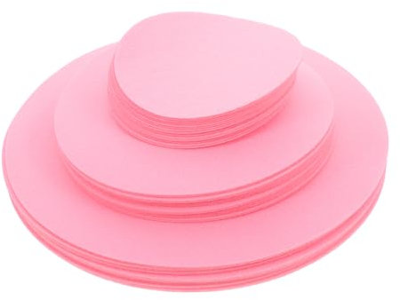 Amosfun 48 Piezas Almohadilla de la Bandeja de Comida esteras de de Placas separadores de Utensilios de Cocina de ollas y sartenes sintió Rosa