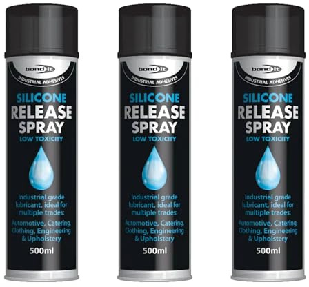 BISR500 500ml Clear Silicone Release Spray - Multi-Purpose Lubricant & Mould Releasing Agent CAN (3)