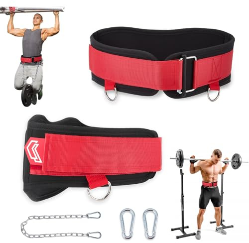 Ceinture Lestée Musculation Avec Sécurité Autobloquante - Design 3 En 1Avec Entraînement Poids, Deadlift Et Squat - Chaîne Incluse - Renforcement Musculation Et Gainage - Accessoire Training