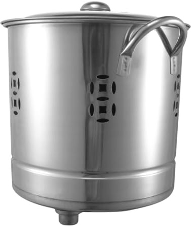 AKOOSY 2pcs Stainless Steel Incinerator Bins for Garden Home Incinerator Furnace Bin