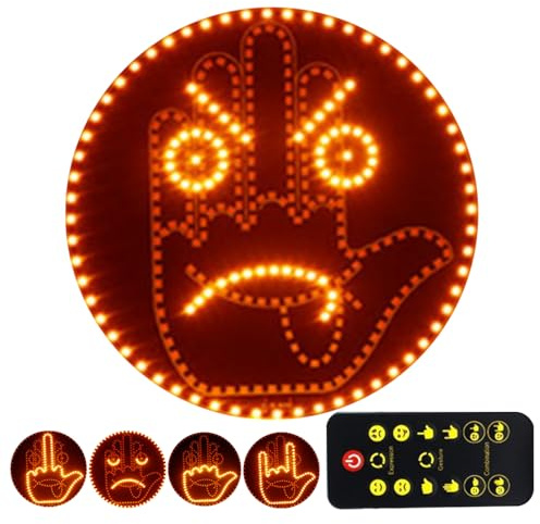 Senermter Lampe de Signalisation à Gestes pour Voiture - Projecteur LED avec Télécommande pour Communication Routière, Sécurité Nuit, Convient SUV et Berlines