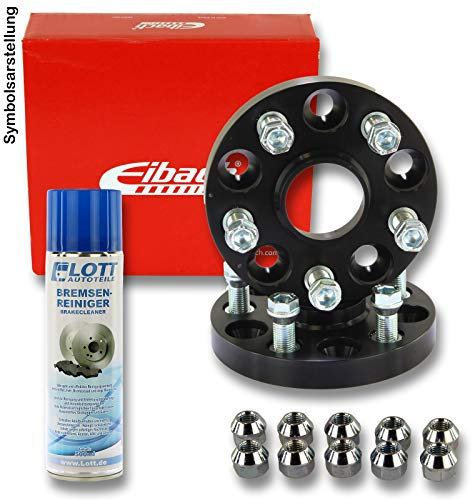 EIBACH Spurplatten Spurverbreiterung Distanzscheibe Ø74mm Lochkreis 5x120 / 40mm pro Achse + Bremsenreiniger