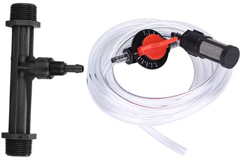 Kit de dispositif d'irrigation de jardin, comprend injecteur d'engrais G3 / 4 / interrupteur/filtre/tube d'eau, outil d'injecteur de siphon pour engrais d'irrigation