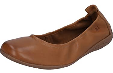 Josef Seibel Damen Klassische Ballerinas Fenja 01,Weite G (Normal),sportlich,Ballerinen,Halbschuhe,Sommerschuhe,Slipper,Camel,45 EU