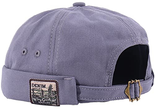 Unisexe Coton Docker Bonnet - Casquette sans Visière pour Homme Femme - Bonnet de Marin en Coton