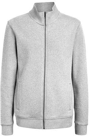 Niscioma Felpa Leggera con Chiusura Integrale a Zip - Abbigliamento Sportivo da Uomo - Giacca Leggera in Cotone per Outdoor, Corsa, Escursionismo - Stile Casual e Comodo