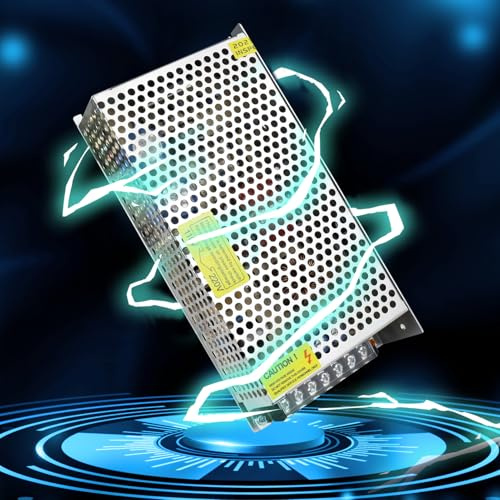 LightingWill Schaltnetzteil 24V 6,25A 150W Netzteil, LED Trafo Schaltwandler AC 230V auf DC 24 Volt, Adapter Transformator für LED Streifen Lichter, 3D Drucker, CCTV, LED Beleuchtung