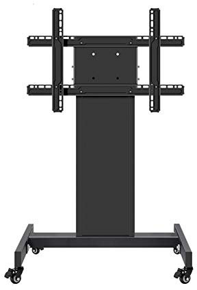 Tv-väggfäste Rullande/mobil-TV-vagn med hjul för 37 - 70 LCD Plasma platt panel upp till 130lbs Höjdjusterbart rullställ kan rotera 360°，
