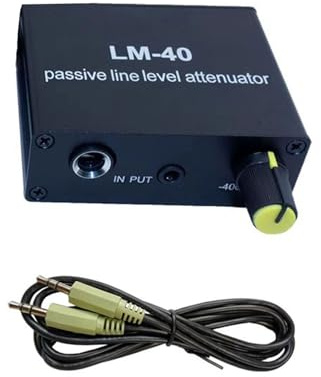 Passiv dämpare linjeutgång mycket låga nivåer omvandlare 3,5 mm/6,5 mm utgångssignaler ljudkort mikrofon port