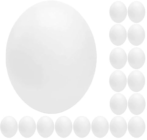 24pcs Stop Egg Laying for Birds Plastic Fake Eggs with Realistic Design for Parrots and Cockatiels Suitable for Bird Eggs Decor and Nesting Training