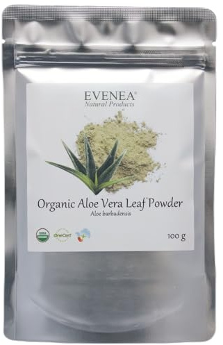 Organic Aloe Vera Leaf Powder for Hair - Nourishment, Repair, Growth (100g)