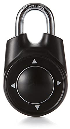 TWSHLL Un Cadenas À Combinaison Directionnelle Speed Dial Set-Your-Own Combination Lock, pour Un Casier Ou Boîte De Rangement À L'école Ou À La Salle De Gym,Noir