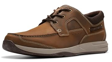 Clarks Sailview Lace para Hombre, Bronceado Claro Nubuck, 9 Wide