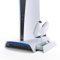 KIWIHOME Soporte de Refrigeración Vertical para PS5 Con Diseño de Carga de Controlador, 2 Adaptadores Magnéticos USB C, Compatible Con Disc/Digital y Ventilador, No Compatible Con Slim