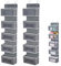 MOUYAT 2 PCS Over Door Storage Organiser, 125 x 33cm Foldable 5 Pockets Door Hanging Storage with Clear Window, Back Of Door Storage for Bathroom, Bedroom, Kitchen