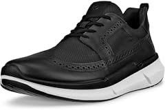 ECCO Biom 2.2 Brogue Sneaker für Herren, Schwarz/Schwarz, 11-11.5