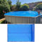 Abdeckplane Pool Pool-Solarabdeckung Mit Ösen, Spa Thermodecke Blau, Rechteck Schwimmbadabdeckung Für Oberirdische Und Unterirdische Pools Für Wärmerückhaltung ( Color : Blue , Size : 4x8ft/122x244cm