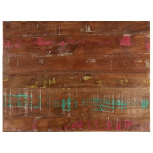 vidaXL Tischplatte 80x60x3,8 cm Rechteckig Altholz Massiv