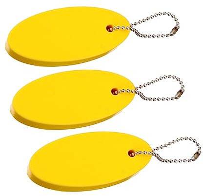 KITANDOVE 3pezzi Portachiavi Galleggiante Ovali Pu Ecologici Acquatici Chiavi e Accessori Nautici