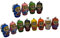 MUSISALY 12st Matroschka-schlüsselanhänger Mini Russischer Puppenanhänger Schlüsselanhänger Für Mädchen Puppenanhänger Für Kinder Schlüsselringe Für Bastelarbeiten Cartoon-anhänger Hölzern