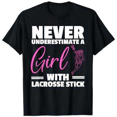 Coole Lacrosse-Kunst für Ehefrau, Mädchen, Frauen, Lax-Helm, Sportliebhaber T-Shirt
