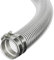 28MM ID - 50 METRE Clear PVC Flexible Conduit Outdoor Cable Coil - Underground Burial, External Trunking, Electrical Ducting, Hose Pipe Wire Protection with 2 Clips