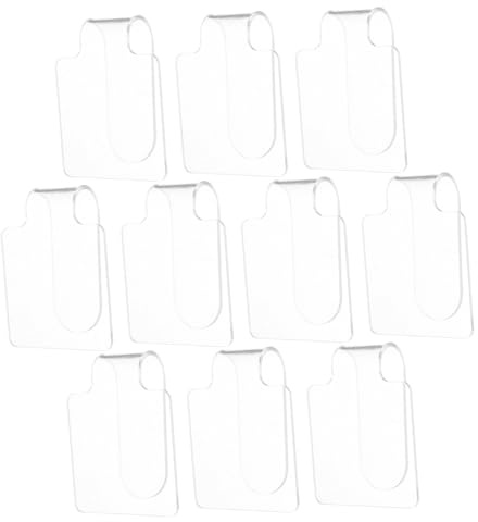 Anneome 10 Piezas Paleta Acrílica Transparente para Maquillaje Bandeja Portátil para Base Sombras y de Uñas Duradera y Fácil de Limpiar para Profesional