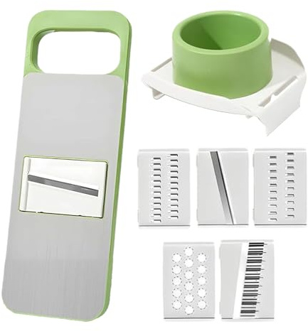 Cortador de Alimentos | Cortador Rebanador Y Picador De Patatas | Herramientas de Cocina para Rallar y Cortar Tomate Patata Ajo Pepino Zanahoria Limón Col Queso