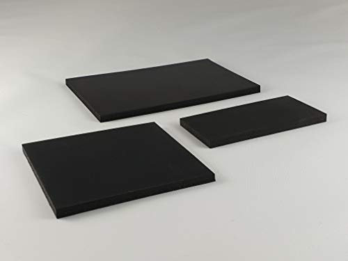 Tapis en caoutchouc 150 x 300 mm / 5 mm d'épaisseur Tapis anti-vibrations pour machine à laver/mixeur haute performance