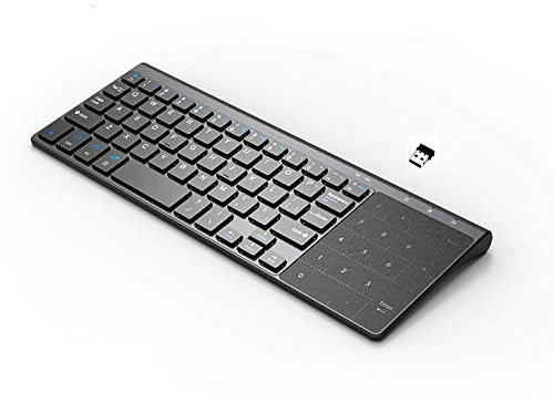 Tastiera senza fili ZHEBEI con 59 tasti numerici sul touchpad, adatta per computer portatili e smart TV