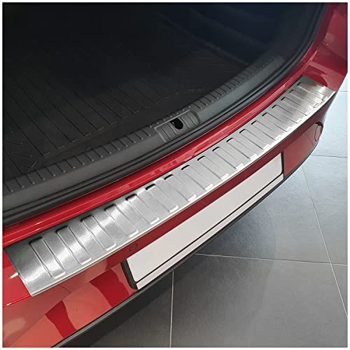 tuning-art L415 Edelstahl Ladekantenschutz passend für Seat Leon 4 KL ST Cupra Leon ST 2020-, Farbe:Silber