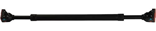 MAXXMEE Klimmzugstange ausziehbar 75-97cm | Ideal für Klimmzüge, Bauchmuskelübungen | Ohne Bohren oder Schrauben, schnell angebracht | Schaumstoffummantelung für mehr Komfort beim Training [schwarz]