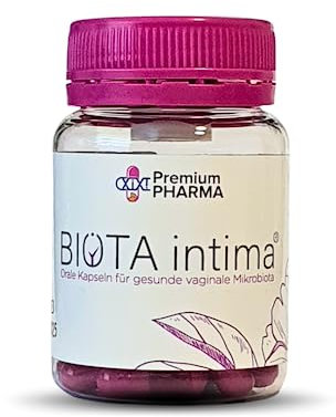 BIOTA intima Kapseln| Vaginal Probiotics | Probiotika für Frauen | Intimpflege mit Milchsäure |180 Mrd. KBE | 6 Stämme Lactobacillus,Lactoferrin,Vitamin D