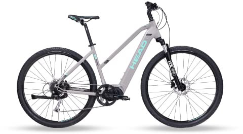 HEAD Women's e I-Peak 2.0 Joy E-Crossbike, 2024, Matt Grey/Mint, 46