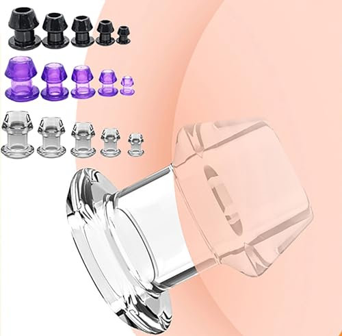 Qiyasex Hohler Analplug 5-Teiliges Analplug Analtunnel Analplug Dilator Analdusche Sexspielzeug Analdilatator Vaginalspekulum Anus Fortgeschrittenes Set FüR AnfäNger Bis Fortgeschrittene(Lila)
